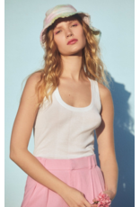 GOLDIE GOLDIE:: VARIEGATED RIB CROP TANK