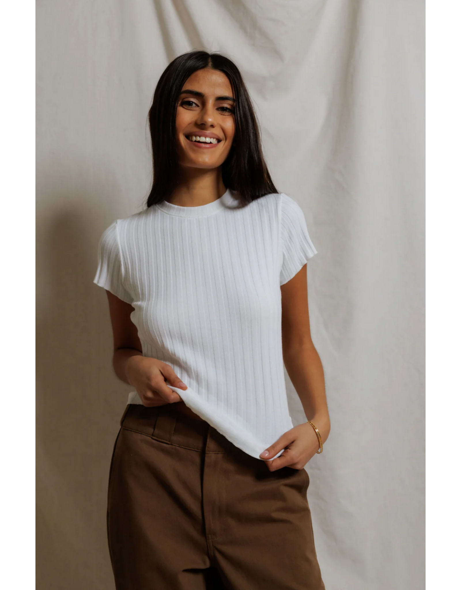 Perfect White Tee PERFECT WHITE TEE:: SURI CAP SLEEVE TEE