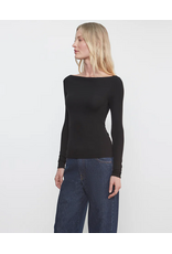 ENZA COSTA ENZA COSTA:: SILK RIB BOATNECK TOP