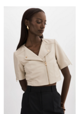 LAMARQUE LAMARQUE:: KIRSI CROPPED BIKER JACKET