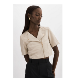 LAMARQUE LAMARQUE:: KIRSI CROPPED BIKER JACKET