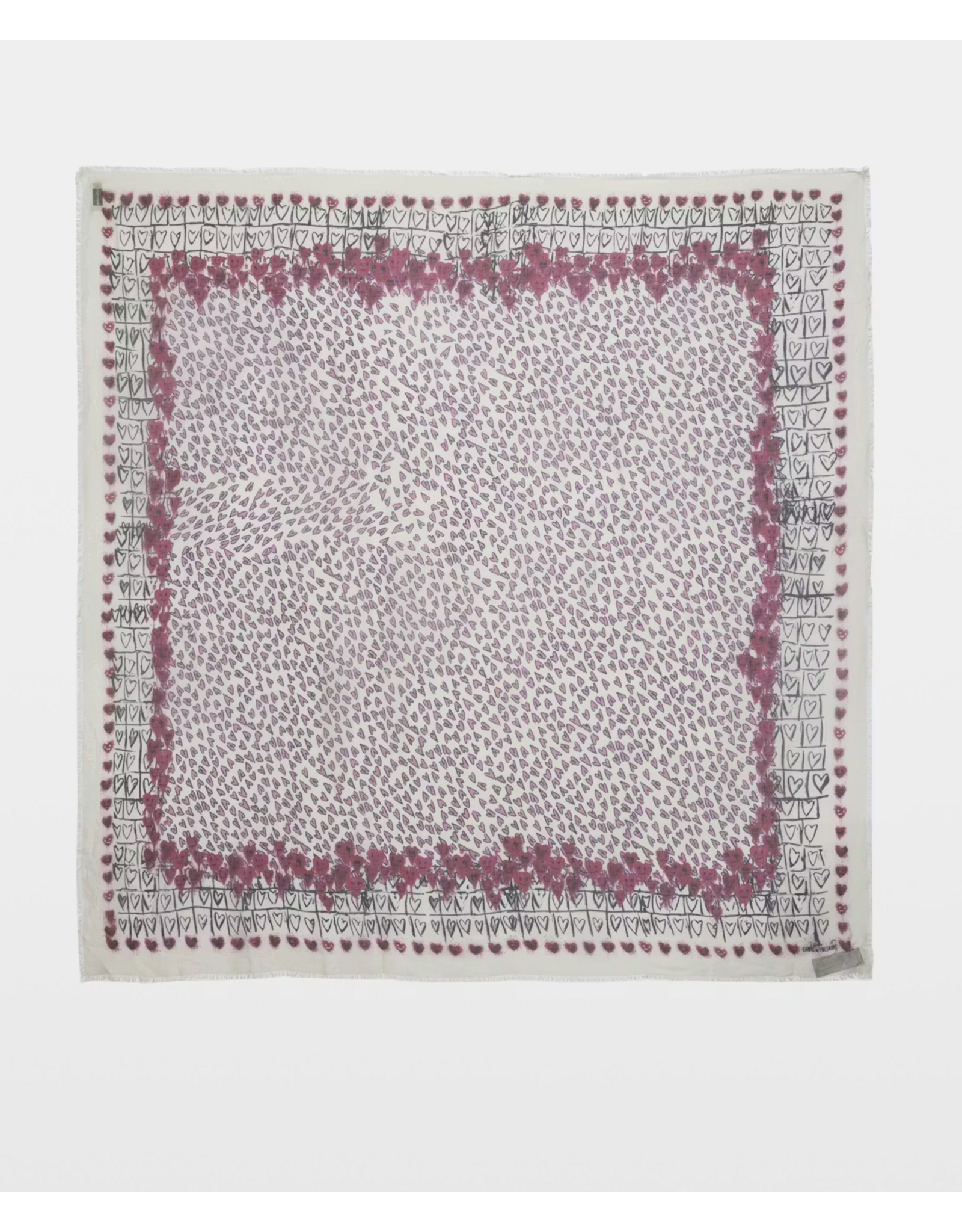 Zadig & Voltaire ZADIG & VOLTAIRE:: KERRY HEARTS SCARF