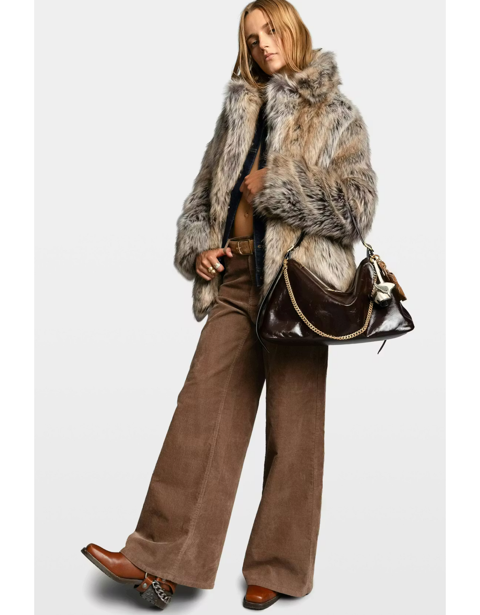 Zadig & Voltaire ZADIG & VOLTAIRE:: JIM VINTAGE PATENT BAG