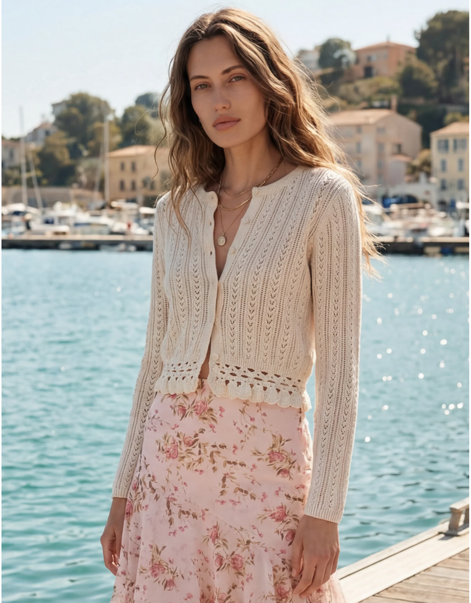 CAMI NYC CAMI NYC:: LILIBETH POINTELLE CARDIGAN