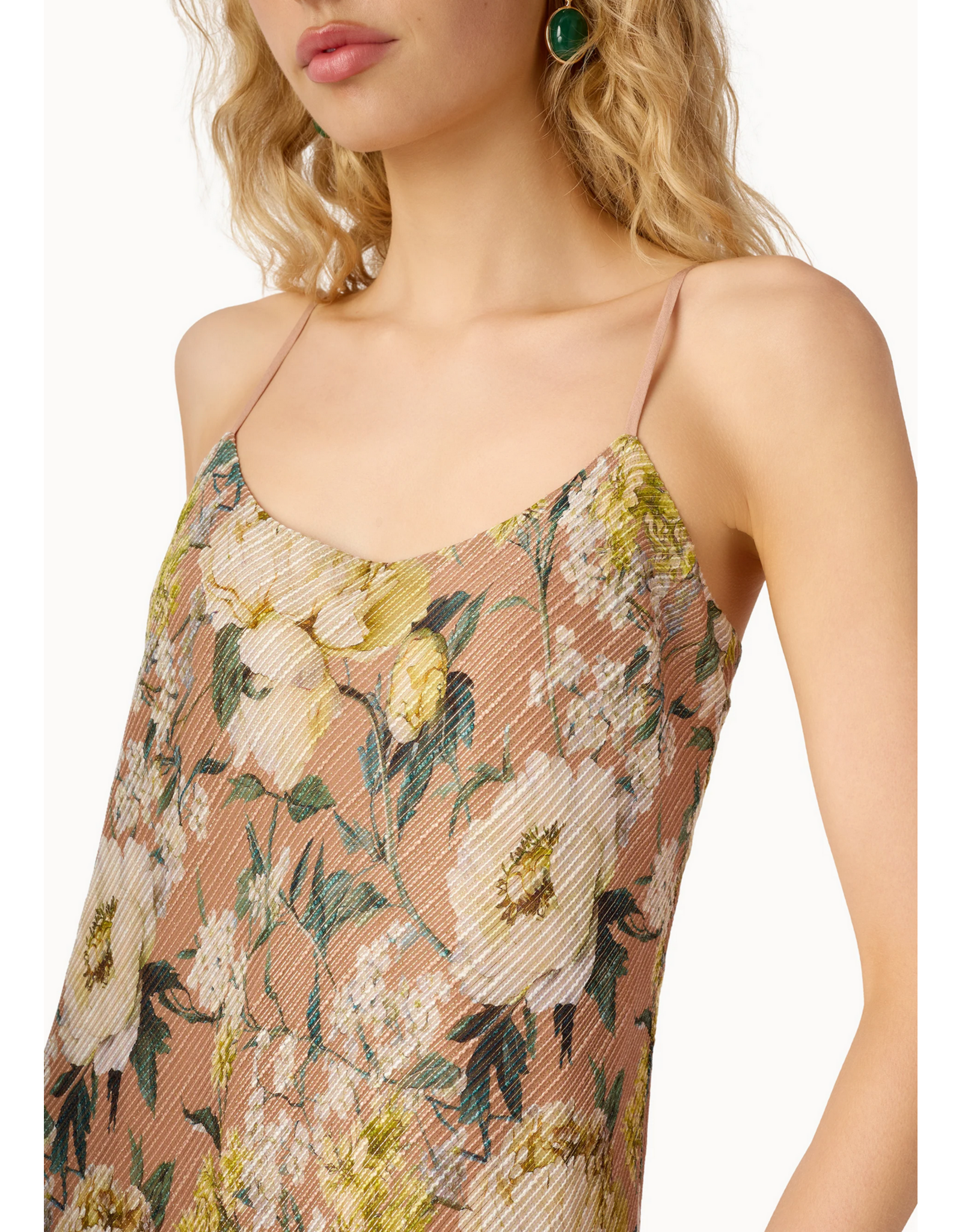 CAMI NYC CAMI NYC:: LUANNA METALLIC CHIFFON MAXI DRESS
