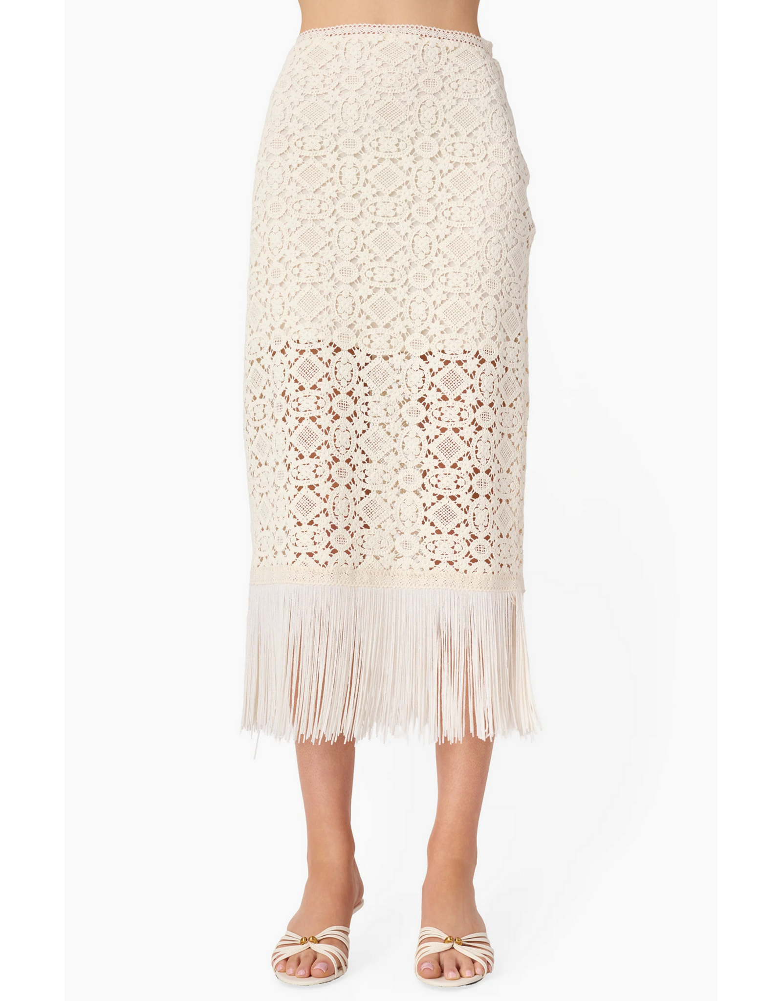 CAMI NYC CAMI NYC:: VENEZIA CROCHET MIDI SKIRT