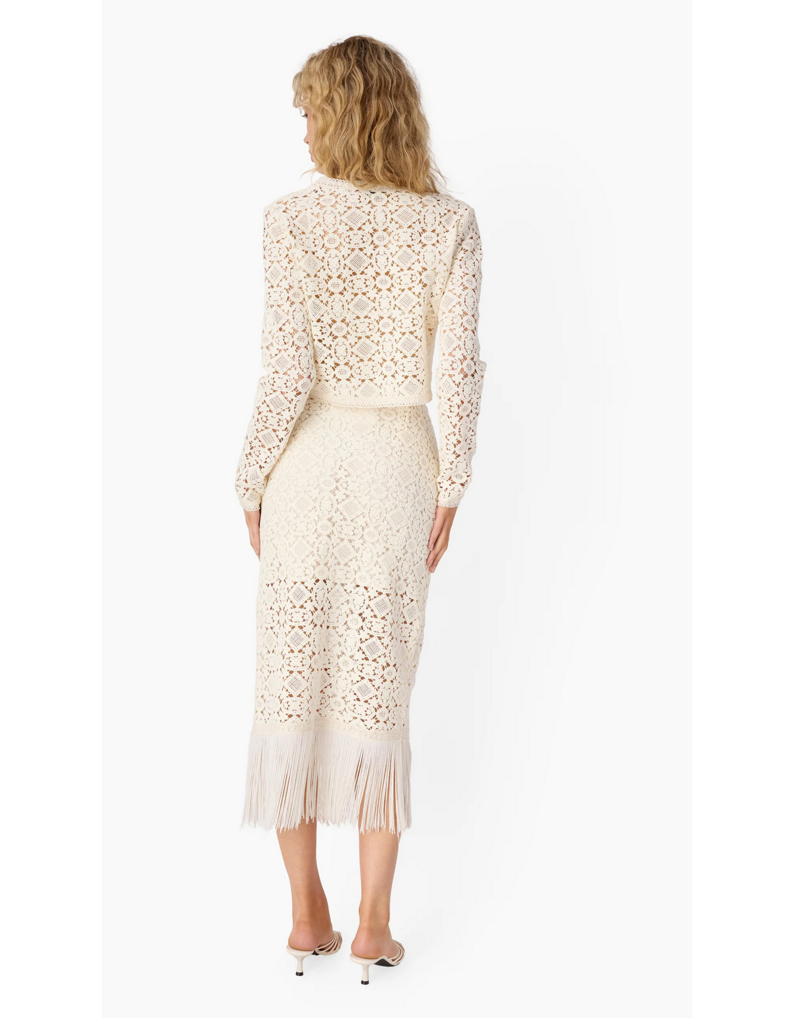 CAMI NYC CAMI NYC:: VENEZIA CROCHET MIDI SKIRT