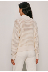 SANCTUARY:: OPEN KNIT HALF ZIP SWEATER
