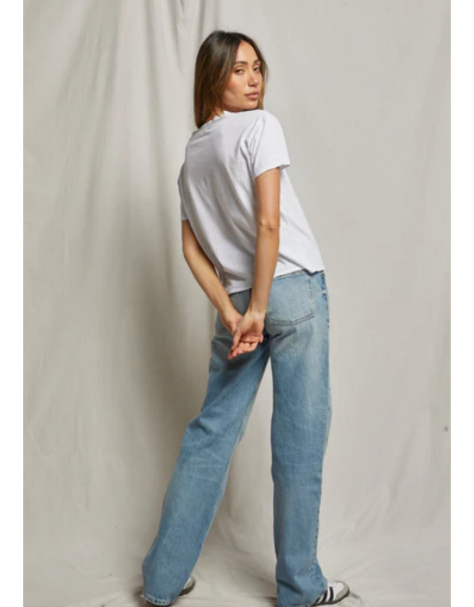 Perfect White Tee PERFECT WHITE TEE:: HARLEY BOXY CREWNECK TEE