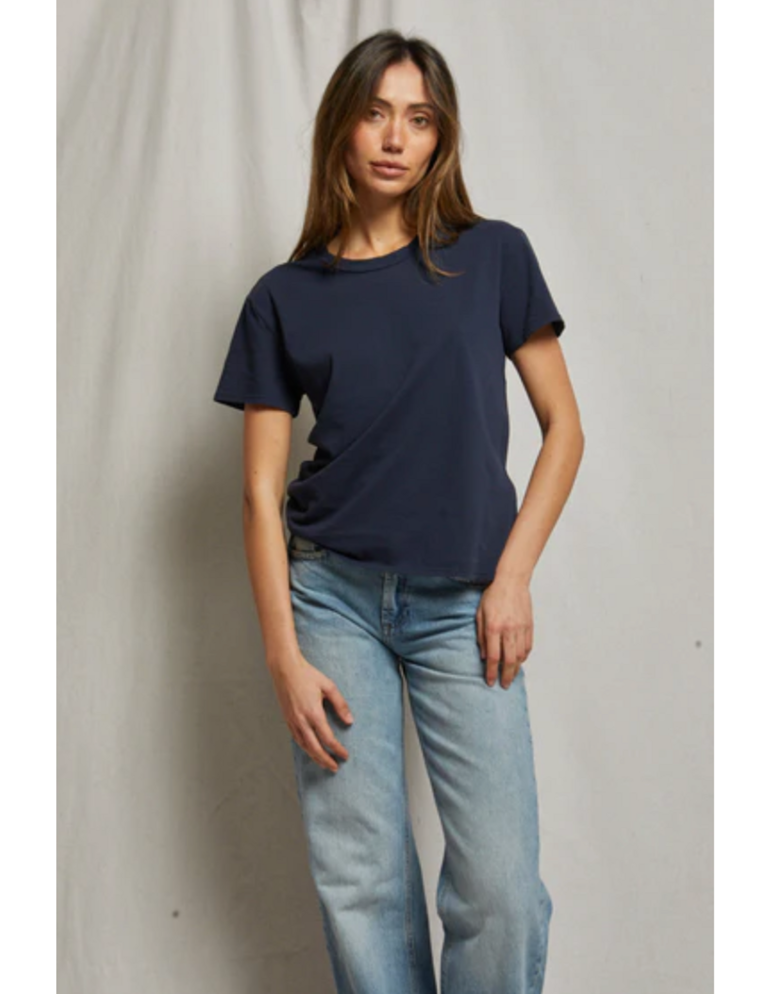 Perfect White Tee PERFECT WHITE TEE:: HARLEY BOXY CREWNECK TEE