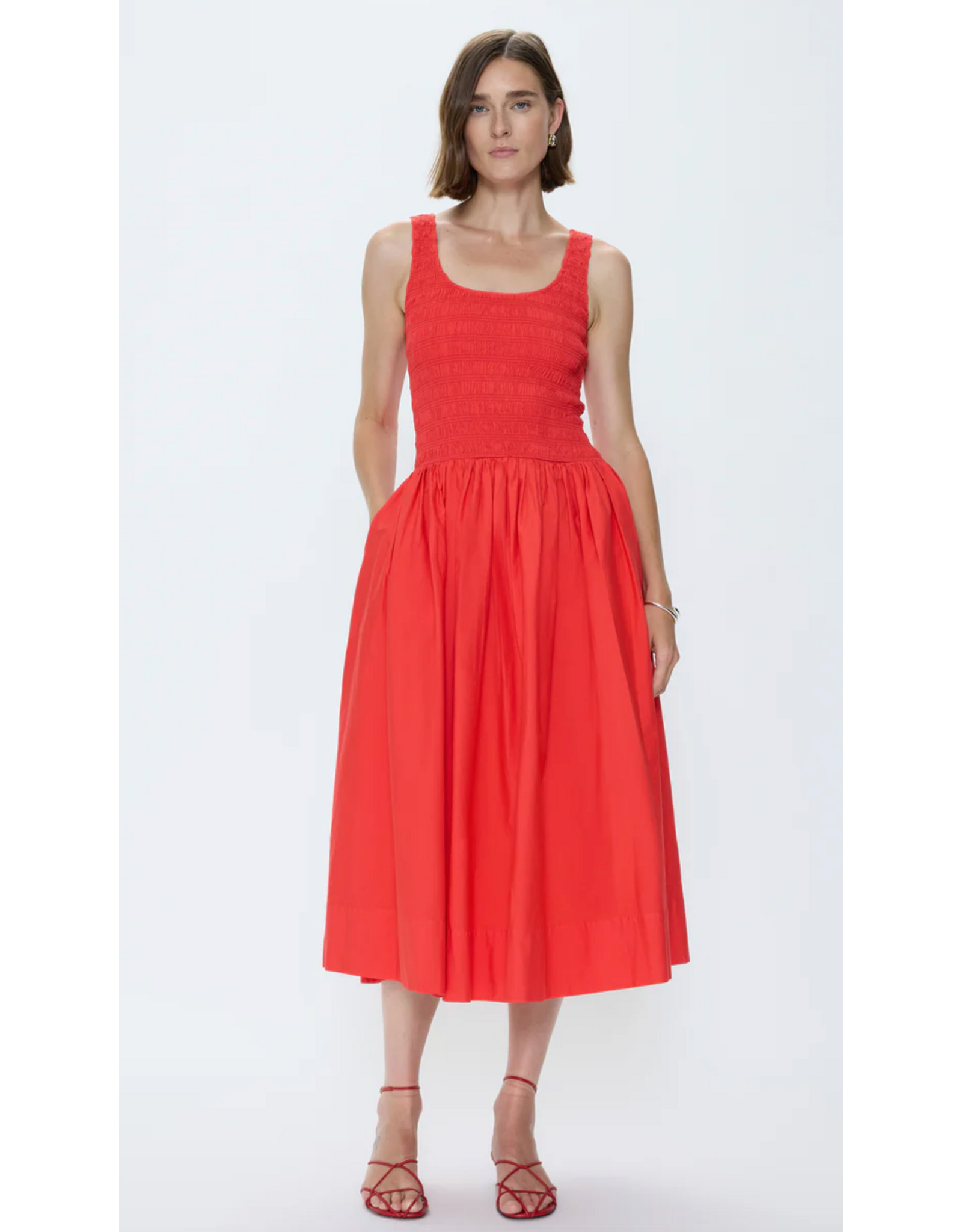 Pistola PISTOLA:: ALESSIA SMOCKED DROP WAIST DRESS