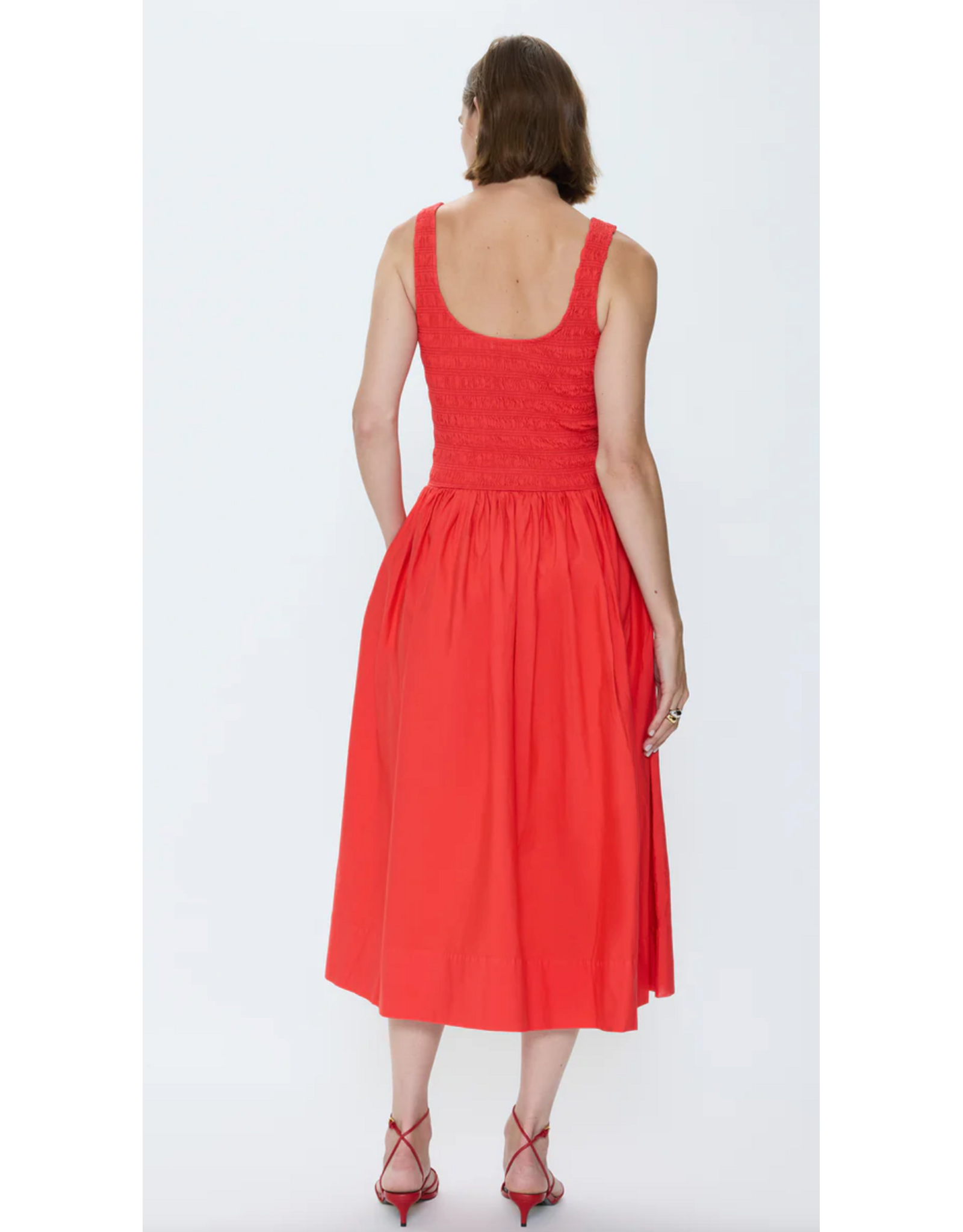 Pistola PISTOLA:: ALESSIA SMOCKED DROP WAIST DRESS