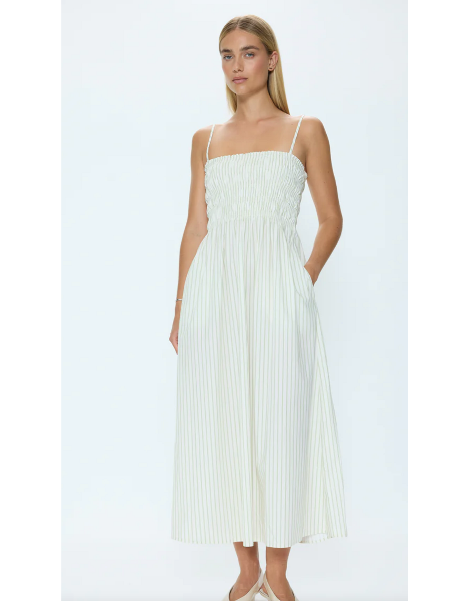 Pistola PISTOLA:: BIANCA SHIRRED BODICE DRESS