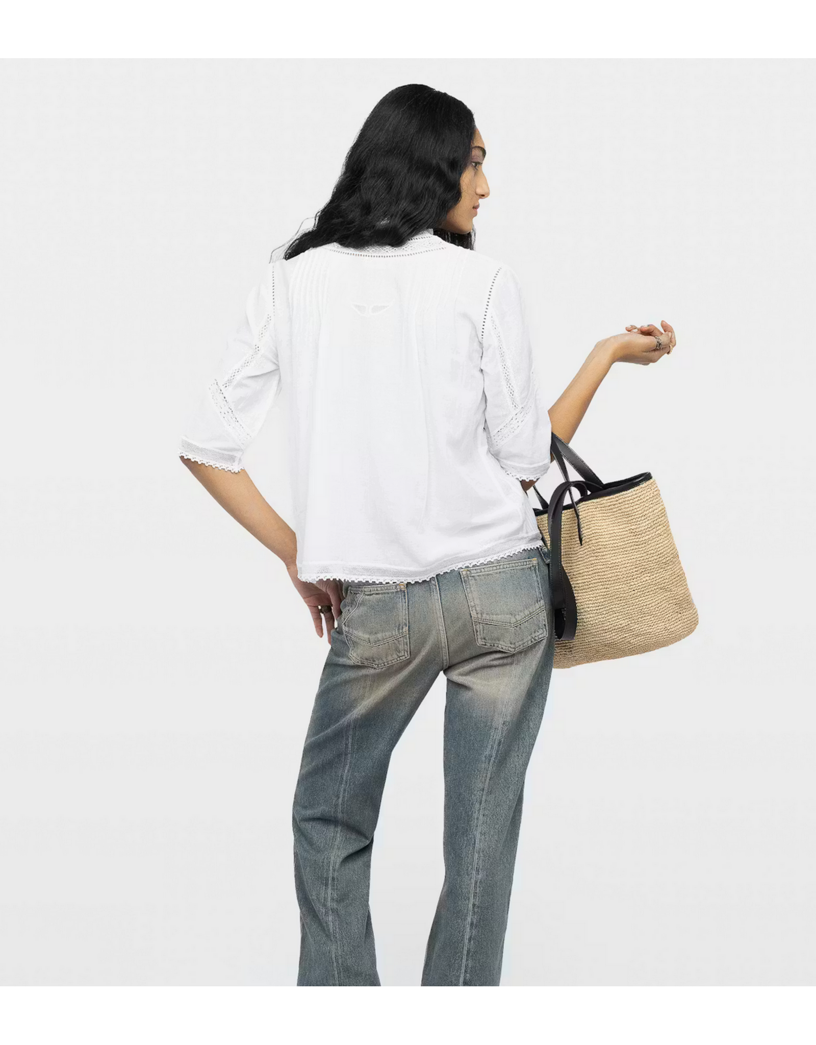 Zadig & Voltaire ZADIG & VOLTAIRE:: TANOS TOMBOY LACE TOP