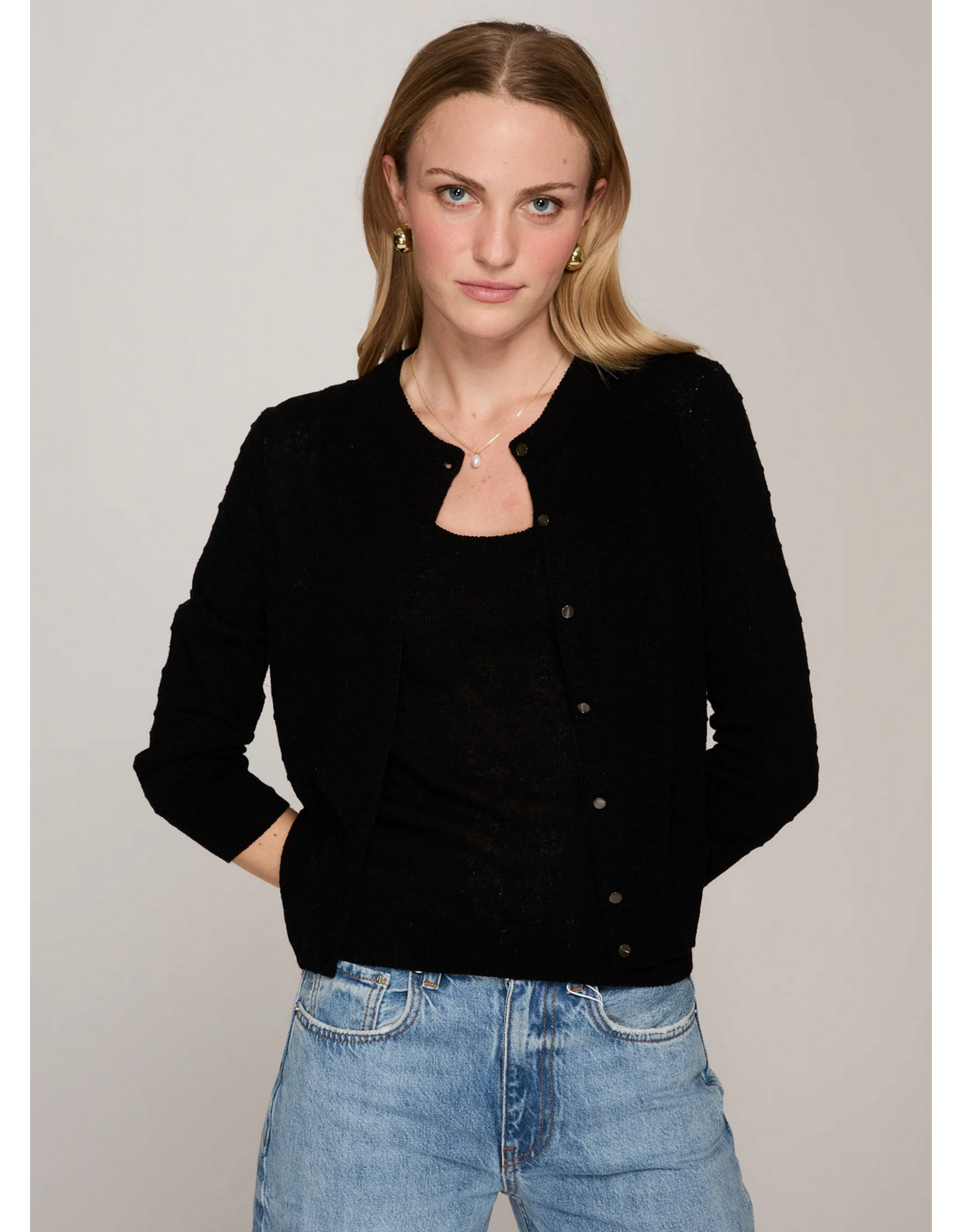 AUTUMN CASHMERE AUTUMN CASHMERE:: SHEER DOT CARDIGAN
