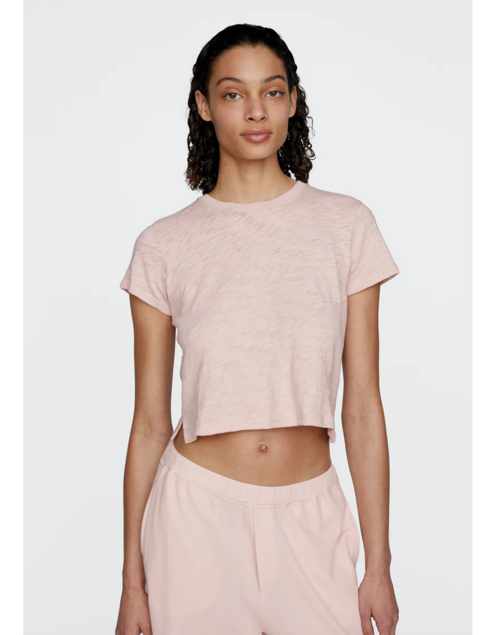 ATM ATM:: SLUB JERSEY CROP SCHOOLBOY CREW