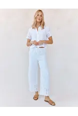 BELLA DAHL BELLE DAHL:: BEACH CROP WITH EMBROIDERED HEM