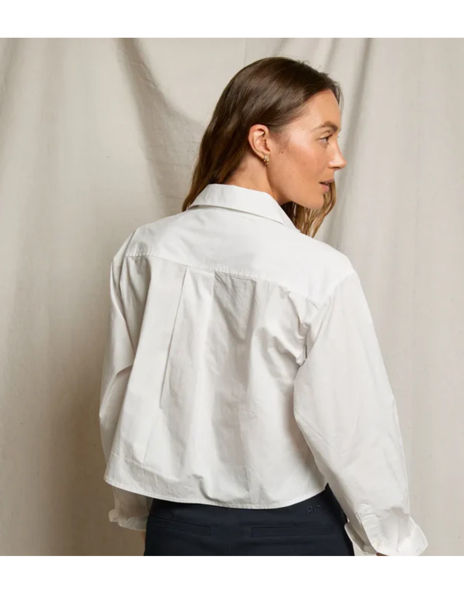 Perfect White Tee PERFECT WHITE TEE:: NAOMI POPLIN TOP