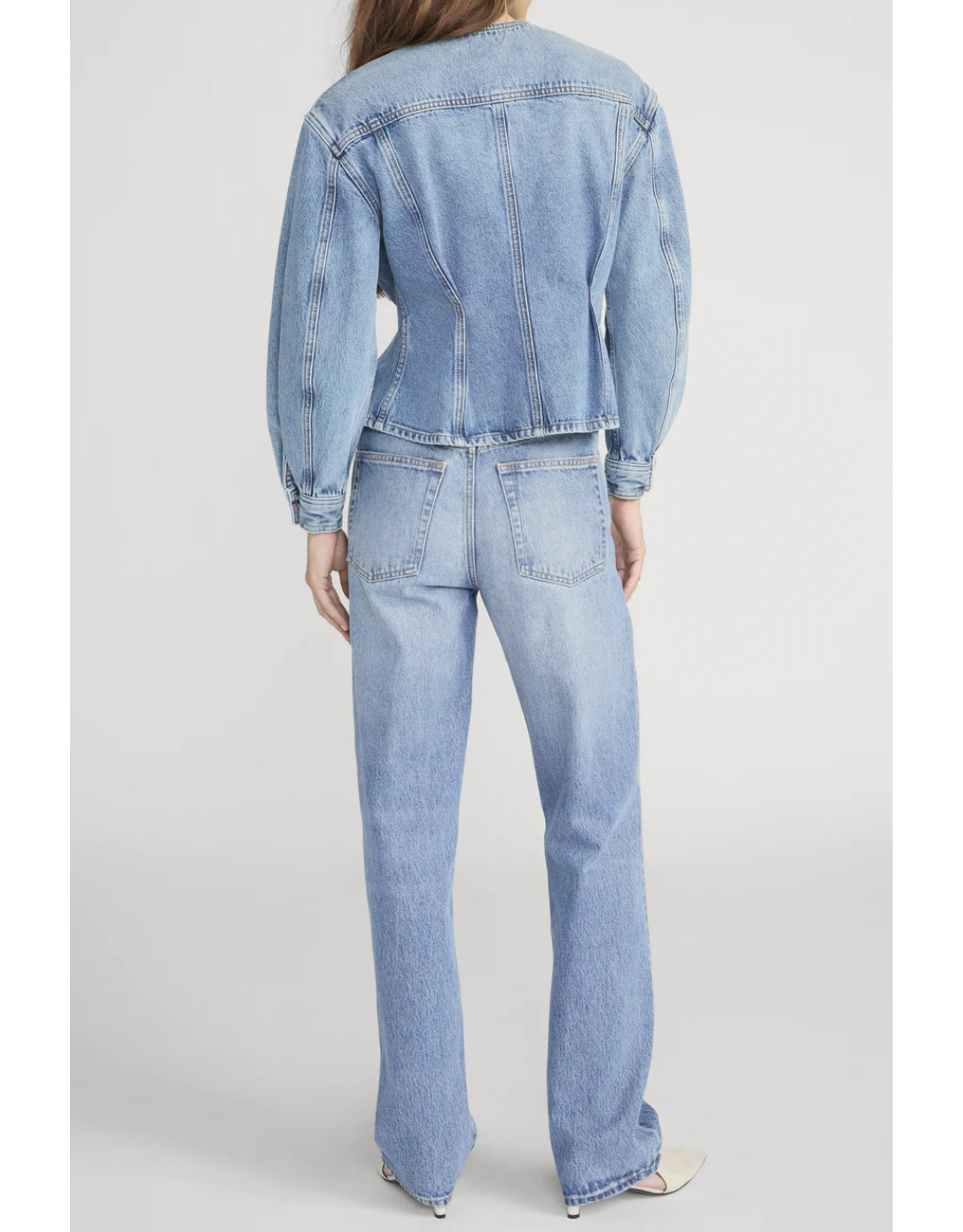 FRAME FRAME:: THE NIPPED COLLARLESS JACKET