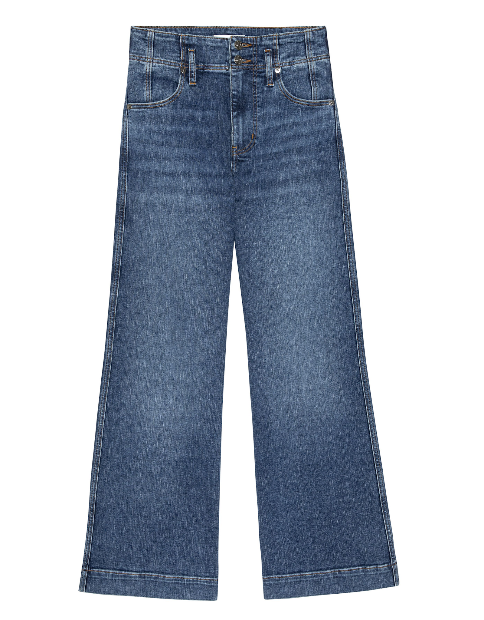 FRAME FRAME:: THE SEAMED WIDE TROUSER CROP