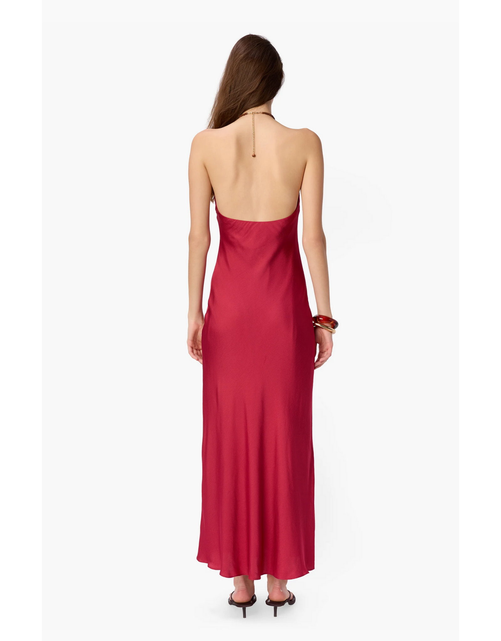 CAMI NYC CAMI NYC:: GIULIA HAMMERED HALTER DRESS