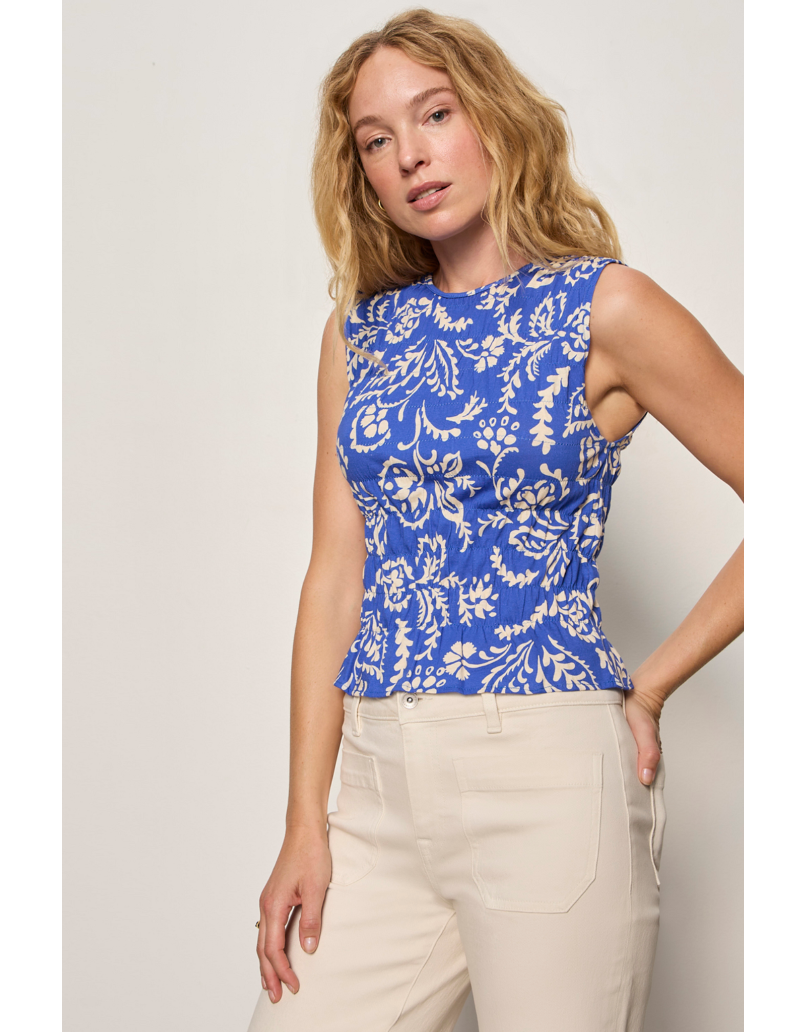 SANCTUARY:: BETTER TOGETHER SMOCKED TANK