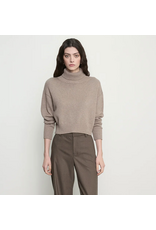 ENZA COSTA ENZA COSTA:: COTTON CASHMERE FUNNELNECK SWEATER