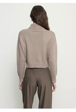 ENZA COSTA ENZA COSTA:: COTTON CASHMERE FUNNELNECK SWEATER