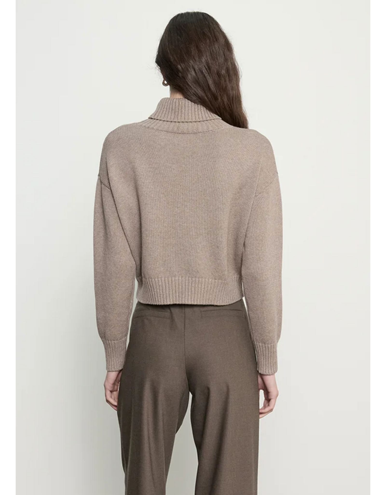 ENZA COSTA ENZA COSTA:: COTTON CASHMERE FUNNELNECK SWEATER
