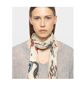 Zadig & Voltaire ZADIG & VOLTAIRE:: KERRY TATTOO SCARF