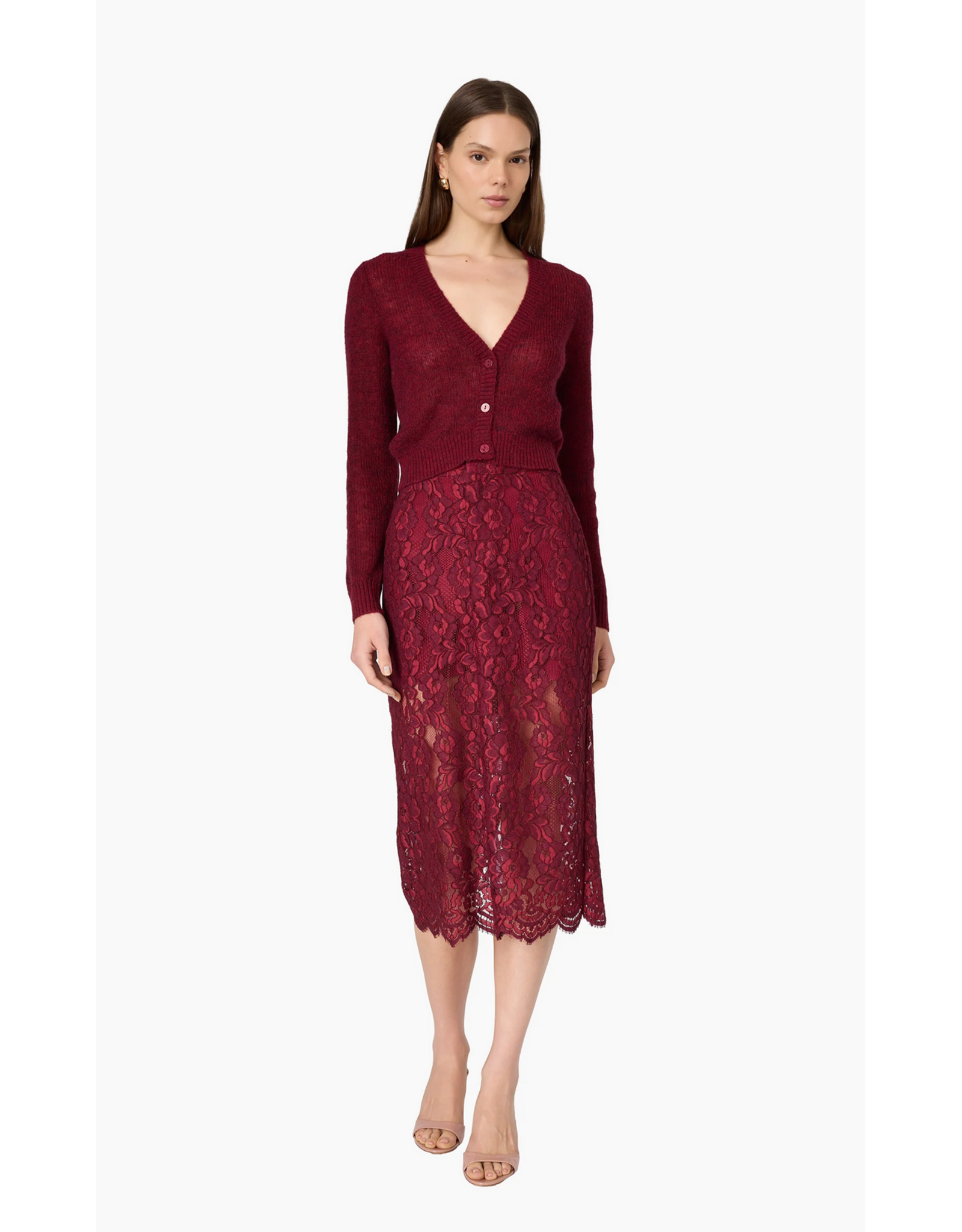 CAMI NYC CAMI NYC:: OSMOND LACE MIDI SKIRT