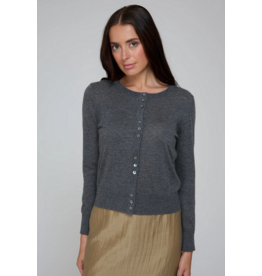 AUTUMN CASHMERE AUTUMN CASHMERE:: TRIPLE BUTTON CARDIGAN (2 COLORS)