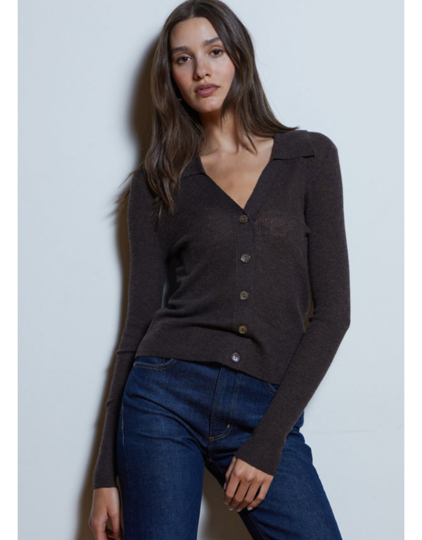 AUTUMN CASHMERE AUTUMN CASHMERE:: RIB JONNY COLLAR