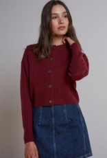 AUTUMN CASHMERE AUTUMN CASHMERE:: CROPPED 4 PLY CARDIGAN