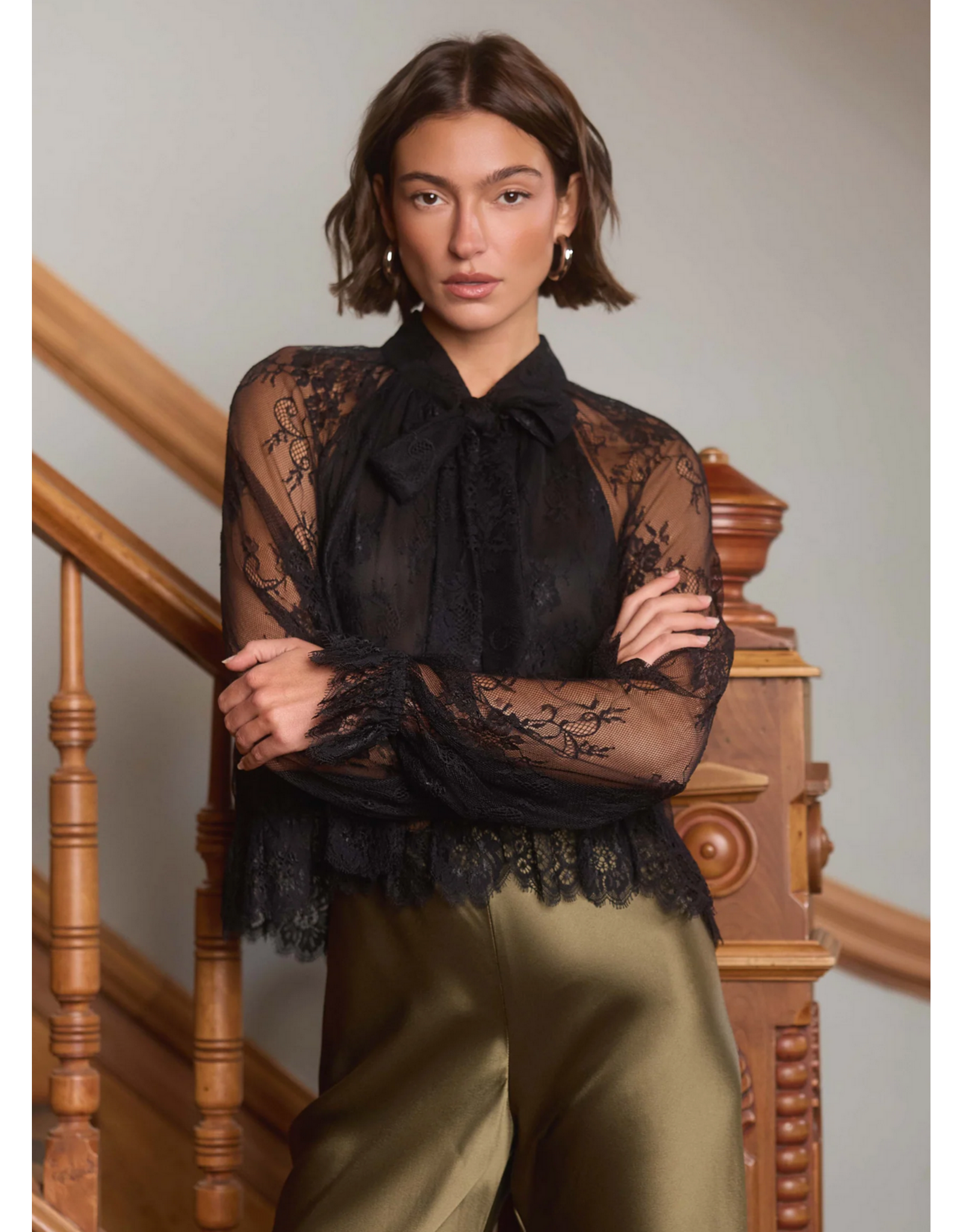 CAMI NYC CAMI NYC:: TULLY LACE BLOUSE