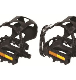 EVO EVO, E-Sport AT, Pedals with toe-clips, Steel axle, 340g