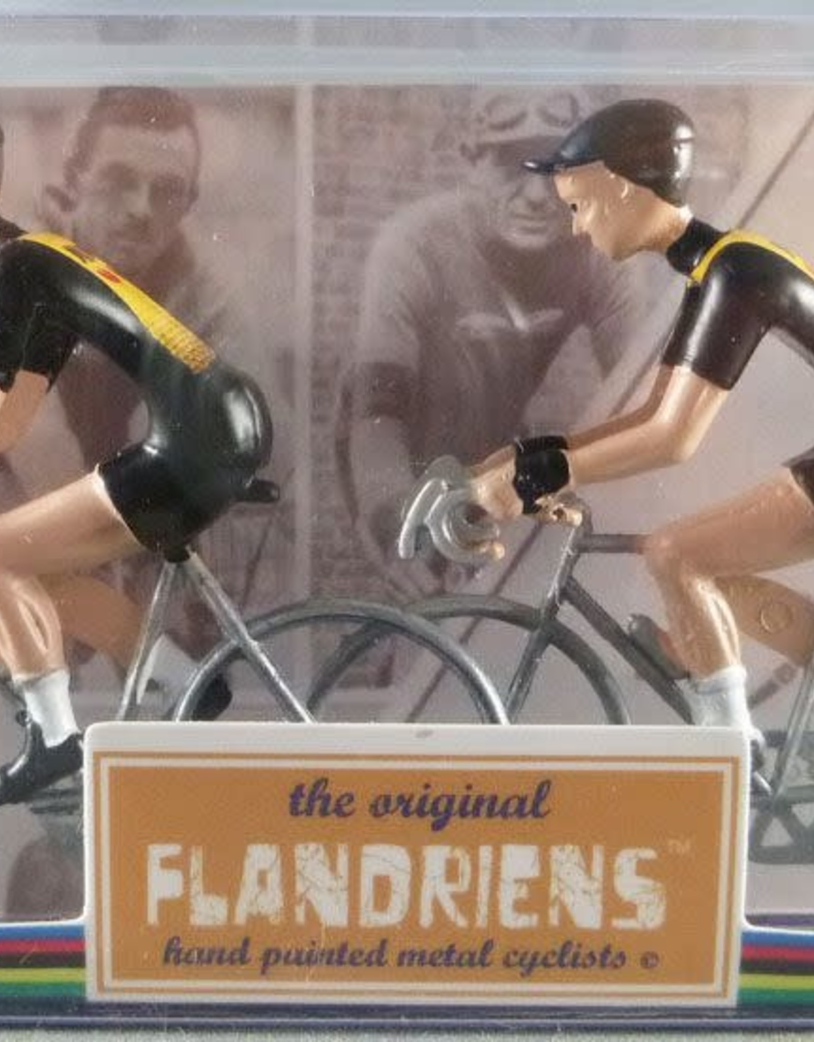 Flandriens Hand Painted Metal Cyclists