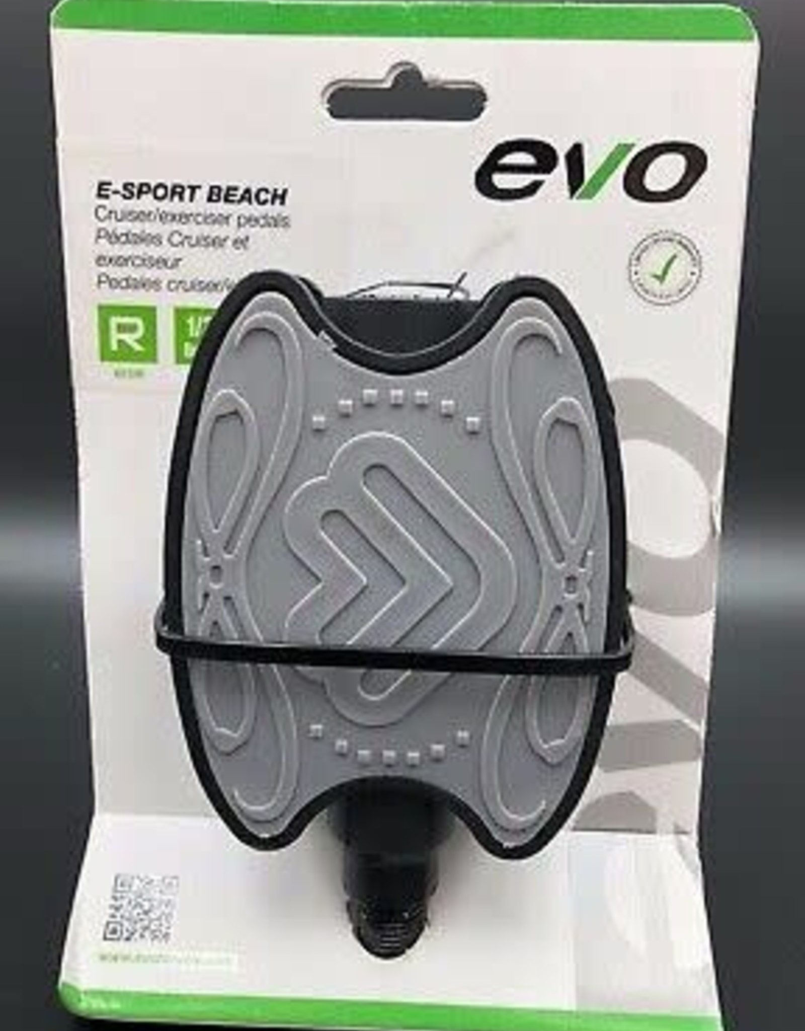 EVO EVO, E-Sport Beach, Pedals, Steel axle, 1/2'', 320g