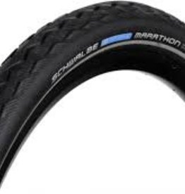 Schwalbe Marathon HS 420, Performance Line, Wire Bead, 37-622/700x35C, GreenGuard, Endurance Compound, Black, Reflex Reflective Strip