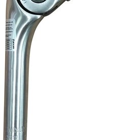 Zoom Quick Comfort Adjustable Stem - 110mm, 25.4 Clamp, Adjustable 80-150deg, 22.2-24tpi Quill, Aluminum, Silver