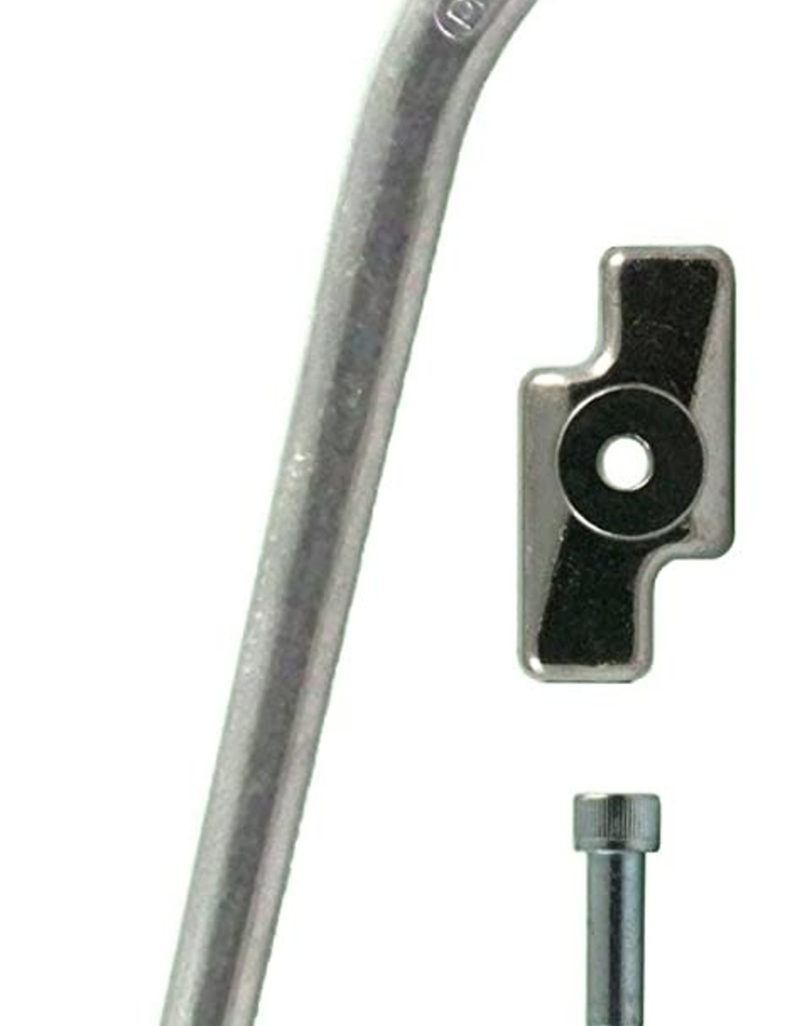 Greenfield 285mm KS2-S Kickstand with Retro-kit Top Plate for Improved Clearance: Silver