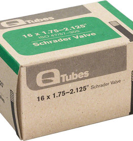 Q-Tubes Q-Tubes / Teravail 16" x 1.75-2.125" Schrader Valve Tube 102g *Low Lead Valve*