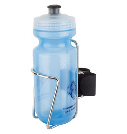 TWO FISH BOTTLE CAGE QR SS W/BOTTLE