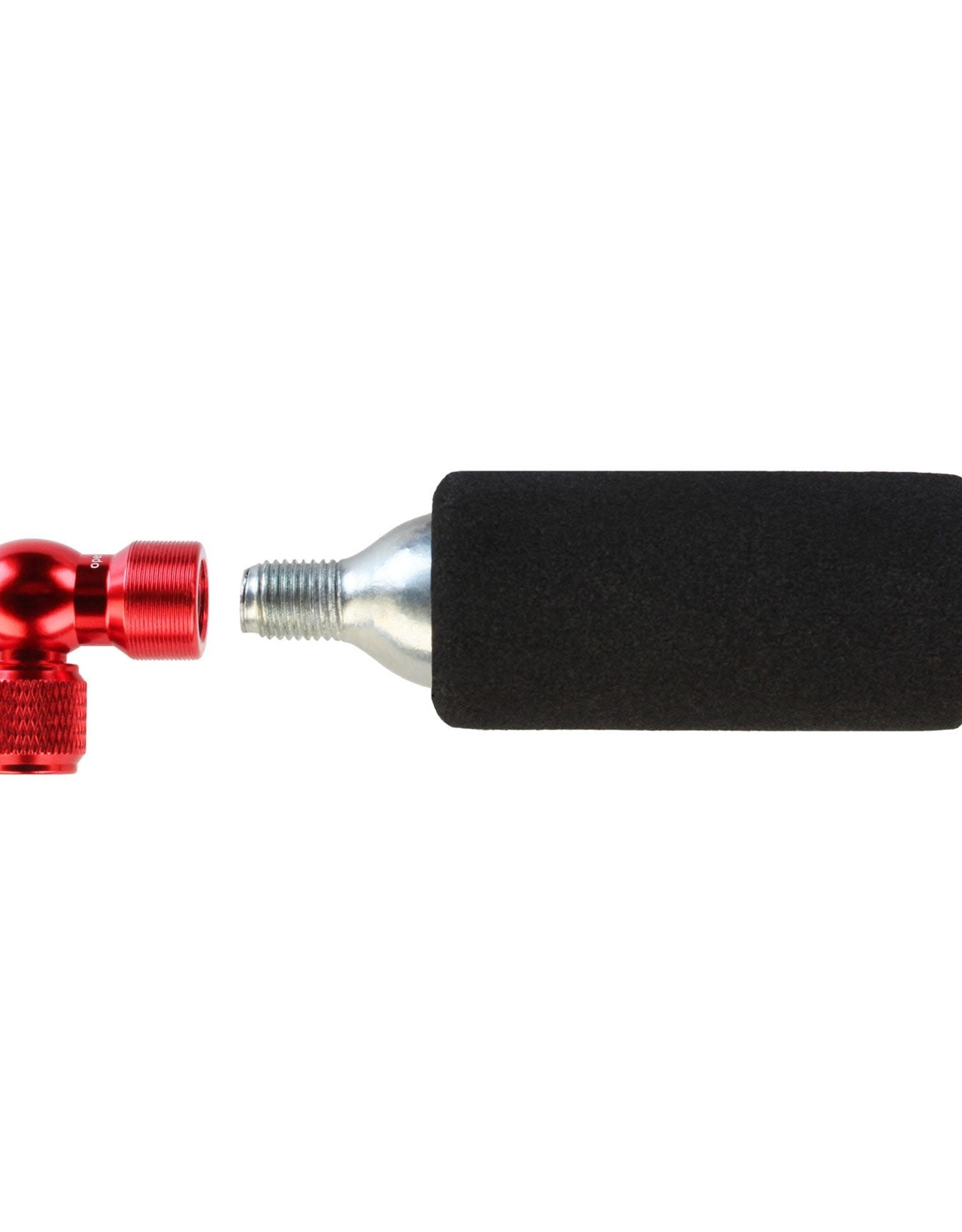 Prestacycle Prestaflator Micro CO2 Inflator Head - Includes Insulated Sleeve & 16gr cartridge, Red