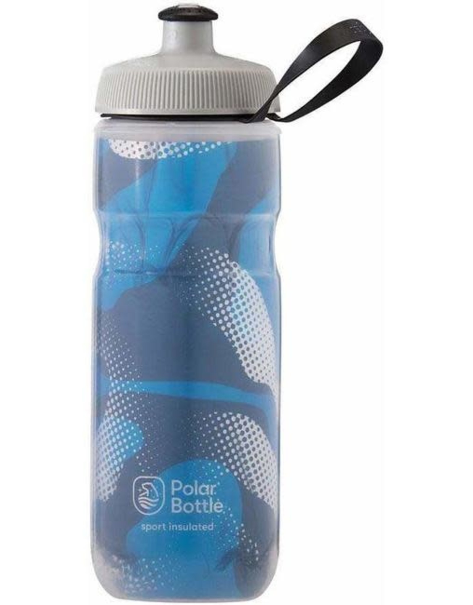 Polar Bottles Sport Insulated Contender Water Bottle - 20oz, Blue/Silver