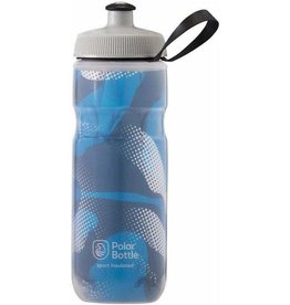 Polar Bottles Sport Insulated Contender Water Bottle - 20oz, Blue/Silver