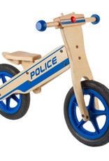 Anien Police 12 Wooden Balance Bike