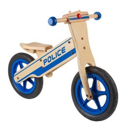 Anien Police 12 Wooden Balance Bike