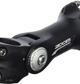 Zoom TDS-C297 Stem - 125mm, 25.4 Clamp, Adjustable, 1 1/8", Aluminum, Black