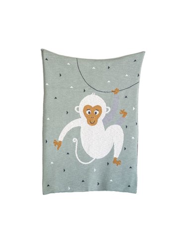 Monkey Knit Blanket